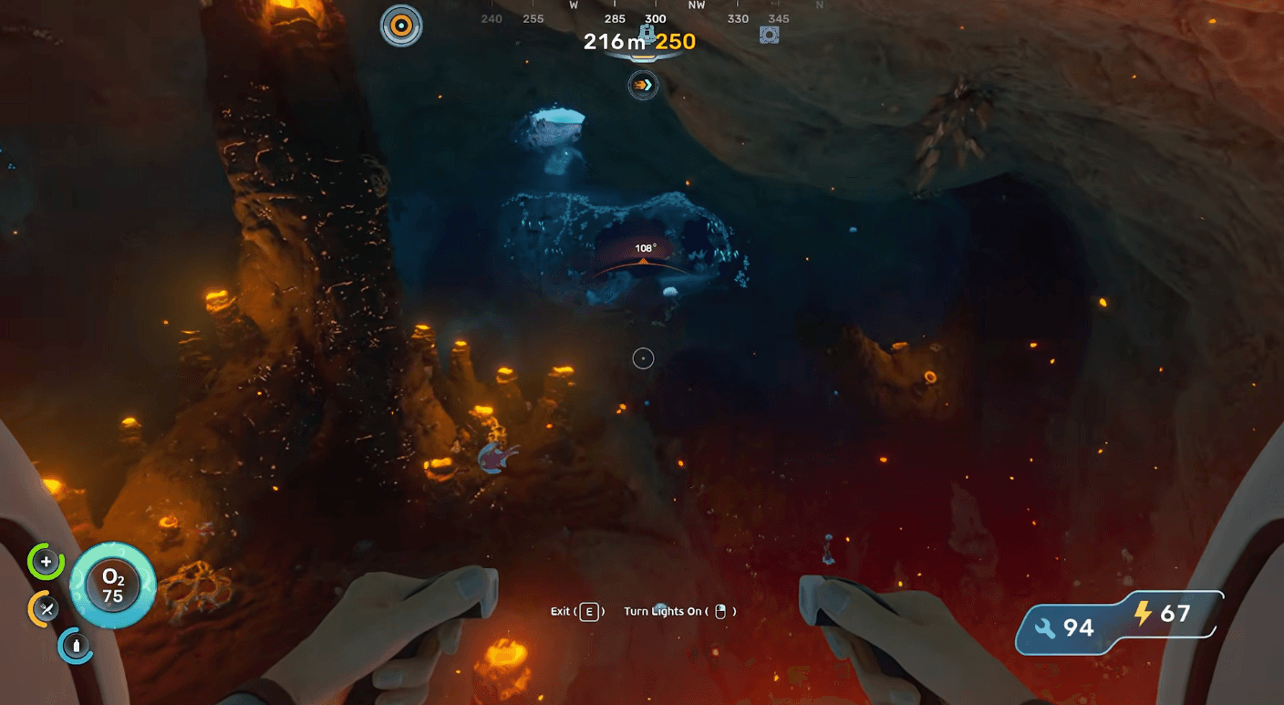 Subnautica 2 hot caves base camp hidden inside a lava cavern route